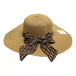 Sombrero De Paja Con Lazo De Moda Perfecto Para Playa Viaje 