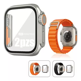 Case Protector Funda Cristal Para Apple Watch 8/7/6se+correa