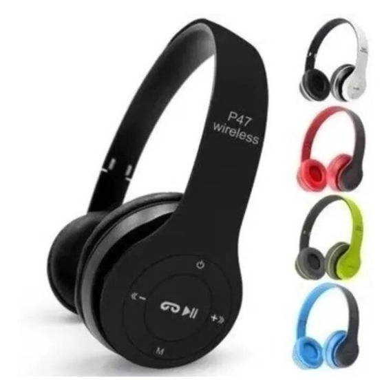 Auriculares P47 Bt Mp3 Microsd Jack P/ Celular Pc Tablet Y+