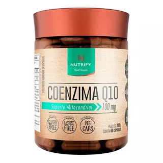 Suplemento Em Cápsulas Nutrify Coenzima Q10 Em Pote De 60g