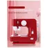 Máquina De Coser Electrica Pedal Profesional Modista Ropa Color Rojo