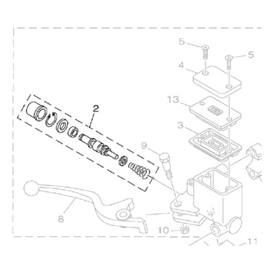 Kit Reparo Cilindro Mestre Freio Diant Xtz250 Lander 2009-19