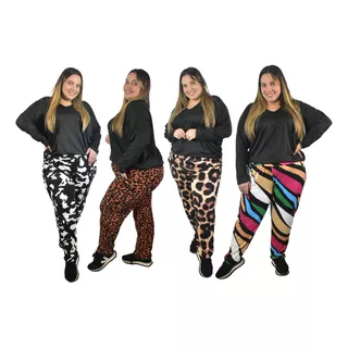 Conjunto Talle Grande Para Mujer Calentito Modal Gamuzado