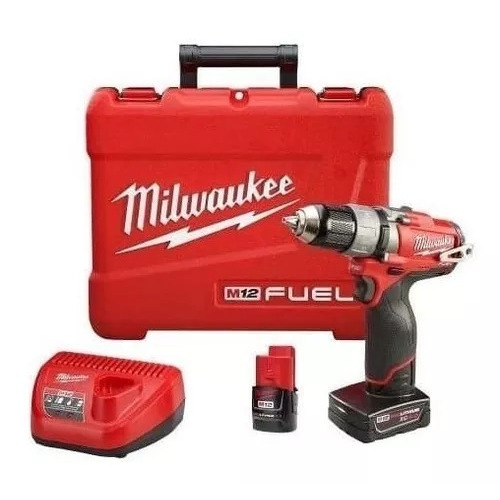 Atornillador Inalambrico Milwaukee Taladro Motor Brushless Color Rojo