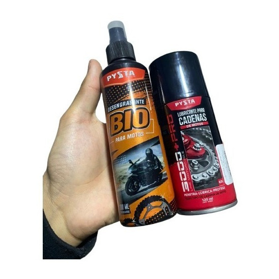 Lubricante Cadena Para Moto Bicicleta + Desengrasante Cadena