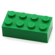 40 Bloques Construccion Compatible Lego 4x2 Grueso Verde