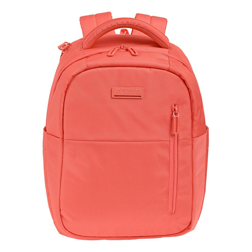 Mochila American Tourister New Highway 3at Color Coral claro Diseño de la tela Liso