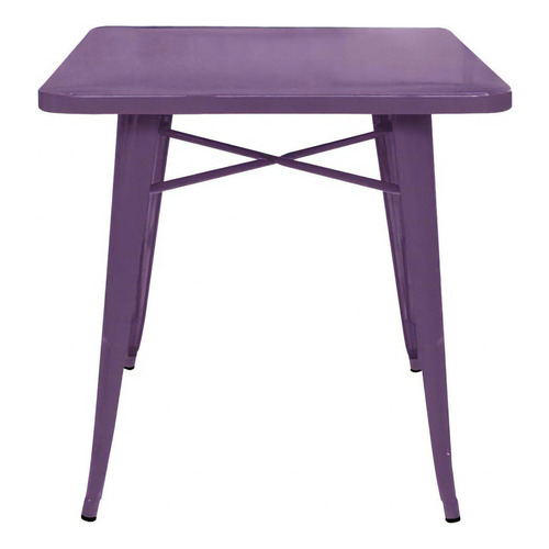 Mesa Tolix 70 Industrial Metálica En Colores Patas Tono Violeta