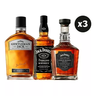 Pack Whisky Jack Daniels 7 - Gentleman - Single Barrel