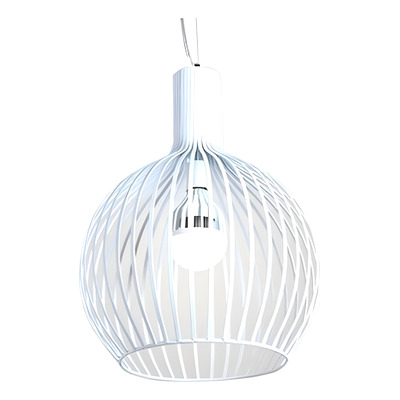 Leuk Eros Lampara Colgante Jaula Moderna Diseño Blanco A14