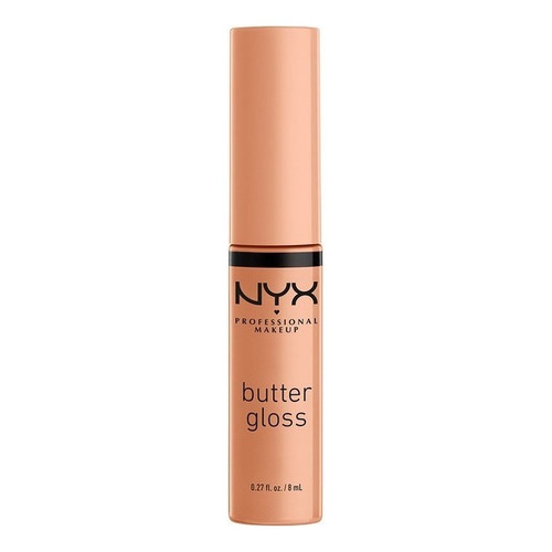 Labial Líquido Nyx Butter Gloss Cobertura Ligera A Media 8ml Color Fortune cookie