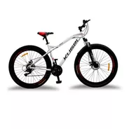 Mountain Bike Kugel Ciclismo Horus  2021 R29 L 21v Frenos De Disco Mecánico Cambios Shimano Tourney Color Blanco/rojo Con Pie De Apoyo