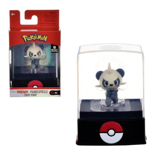 Figura Pokemon Select Collection Pancham Mini Caja Acrilico