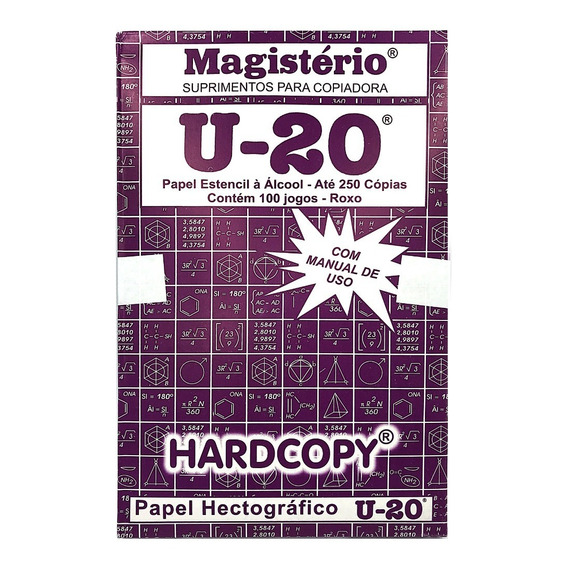 Papel Hectografico Magisterio U20 Brasil Por 10 Unid. Tattoo