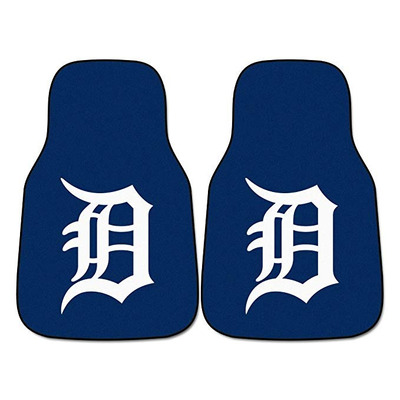 Fanmats Mlb Detroit Tigers Nylon Cara Alfombra De Coche