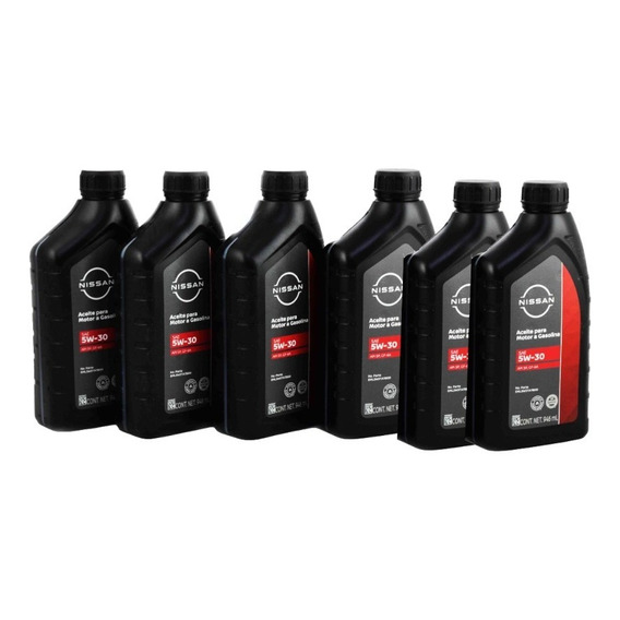 Aceite Sintético Nissan 5w30 6 Pzs