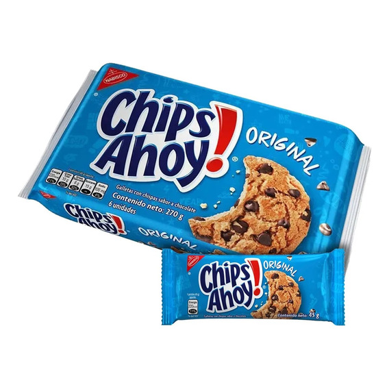 Galletas De Chocolate Chips Ahoy Paquete X6uds.