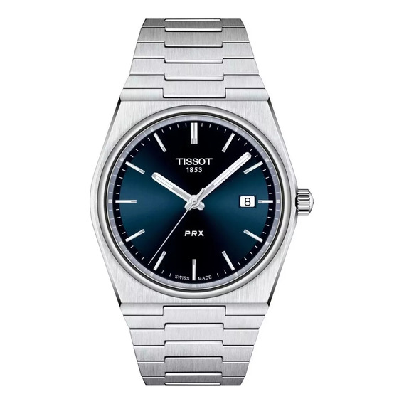 Reloj Tissot Prx Azul De Acero Para Hombre, T1374101104100