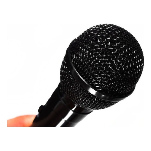 Microfono Unidireccional Alambrico Modo Dinamico 3,3 Plug Color Negro