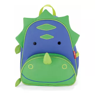 Mochila Infantil Zoo Dino Skip Hop Cor Verde Desenho Do Tecido Dinossauro