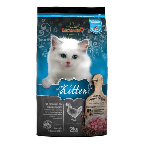 Alimento Leonardo Kitten para gato de temprana edad sabor mix en bolsa de 2kg