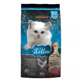 Alimento Leonardo Kitten Para Gato De Temprana Edad Sabor Mix En Bolsa De 2kg