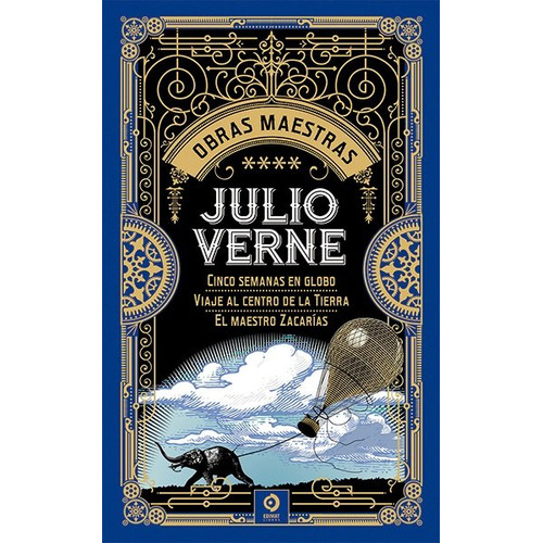 Julio Verne Vol.iv. 5 Semanas En Globo / Viaje Al Centro De La Tierra /, De Verne, Julio. Editorial Edimat Libros S.a., Tapa Dura En Español