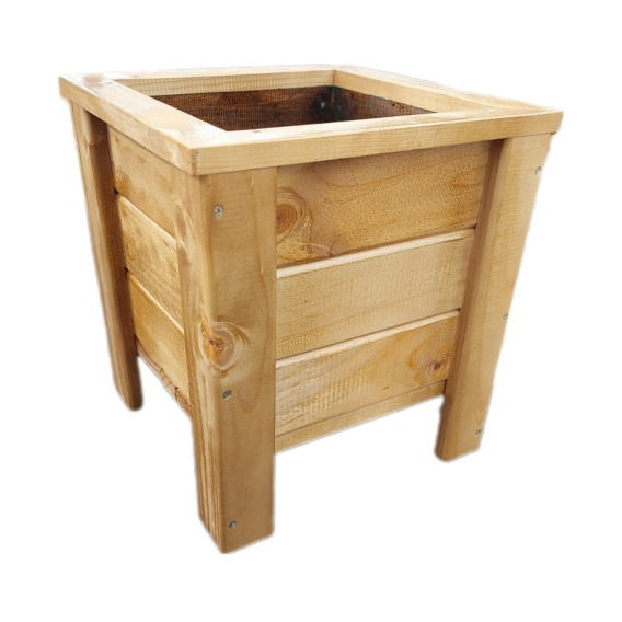 Macetero De Madera Para Jardin 