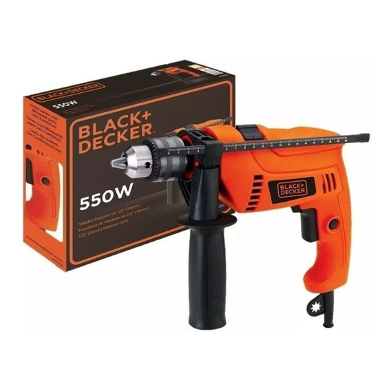 Taladro Percutor 1/2 Pro 550w Hd555-b2 Black + Decker