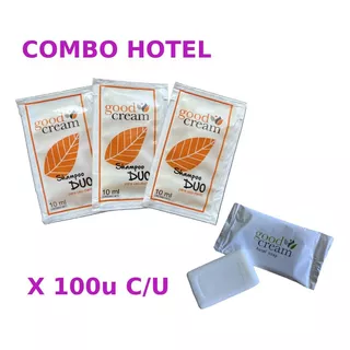 Combo Hotel Hotelero Good Cream Shampoo Duo + Jabon X100 C/u