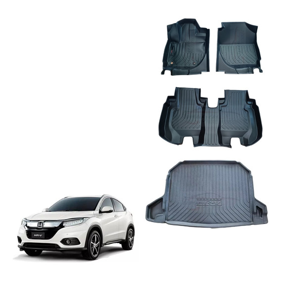 Kit Tapetes Honda Hrv 2016-2022 Uso Rudo 2 Filas Y Cajuela