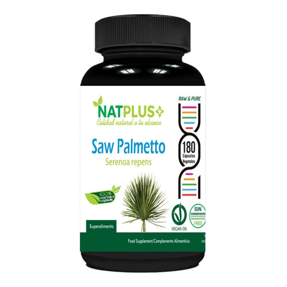 Saw Palmetto 180 Cápsulas De 500mg