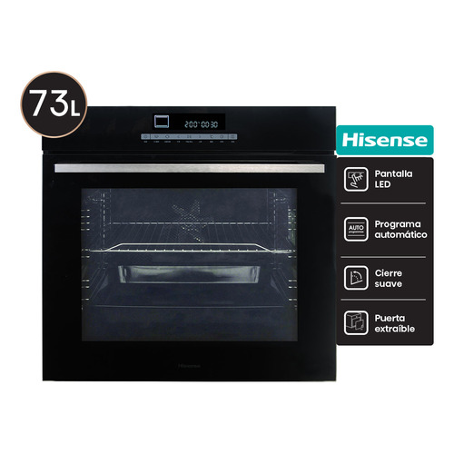 Horno Eléctrico Empotrable Hisense Bi66331ag 73 L Color Negro