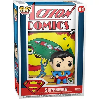 Boneco Funko Pop Dc Super Heroes Comic Covers Superman 01