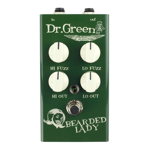 Pedal De Fuzz Dr Green Bearded Lady Color Verde oscuro