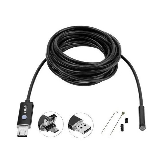 Cámara Boroscopio Endoscopio Usb 5mts Automotriz Eurotech