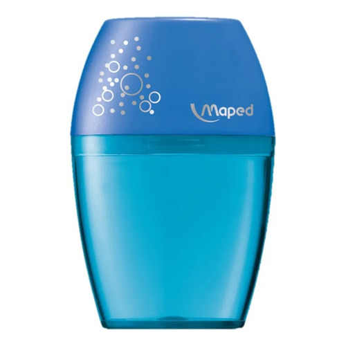 Afilador Maped Shaker con cesta C/1 unidad, color azul