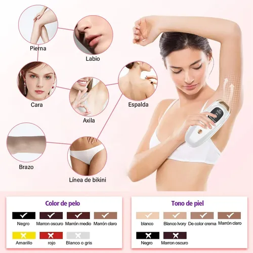 Depiladora laser cara y cuerpo hotsell