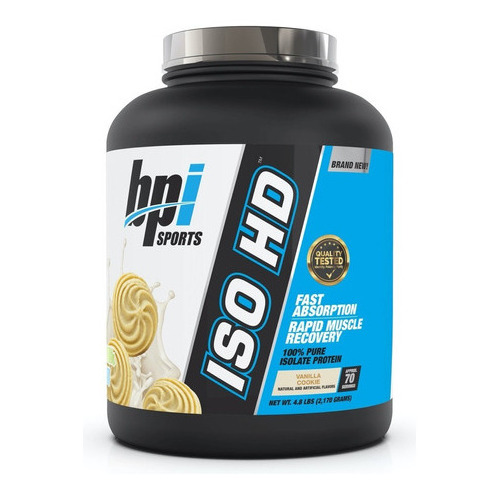 Proteina Bpi Iso Hd 5 Lbs (70 Porciones) Los Sabores Sabor Vainilla Cookie