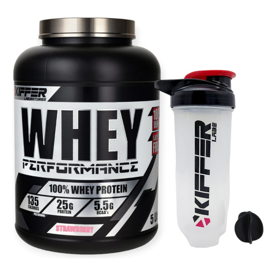 Pack Proteina Whey Perfomance 5libras + Shaker  Kiffer