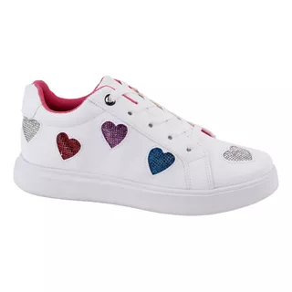 Fratello Tenis Casual Color Blanco Para Mujer 0605 Corazon