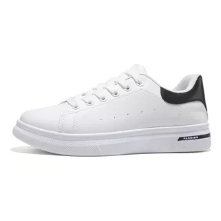 Zapatillas De Ligeras Informal Transpirable Blanco Y Negro