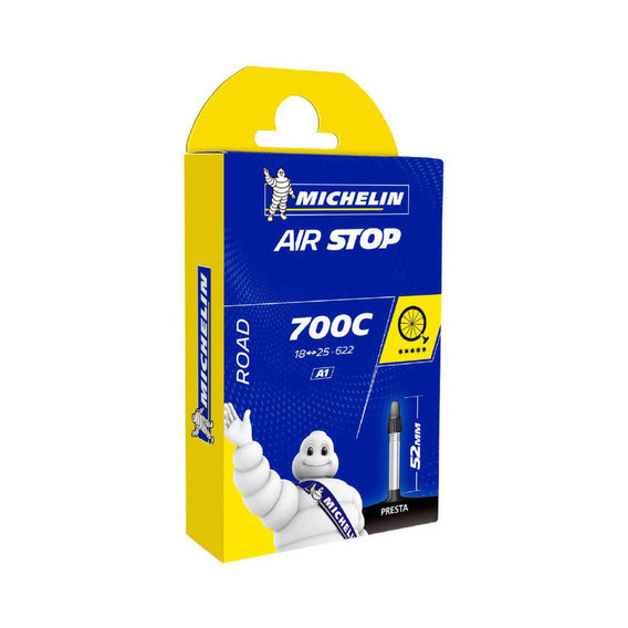 Boquilla Michelin Air Stop 700 X 18/25c Presta Cámara de aire de 52 mm