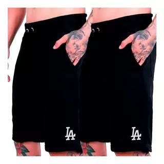 Short Academia 2 Bermudas Masculina Confortável Plus Size