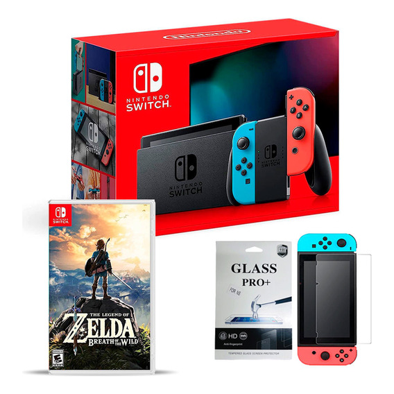 Nintendo Switch + Zelda Botw + Vidrio Templado, Macrotec