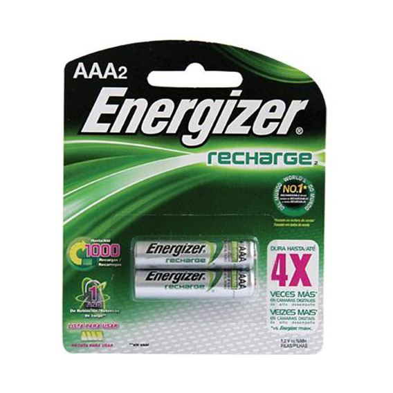 Pila Recargable Energizer Tamaño Aaa 2 Unidades