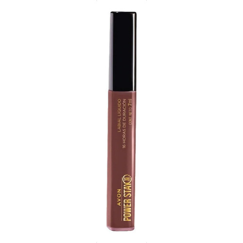 Avon Labial Liquido Power Stay Mate Intransferible Dura 16hs Color Down Town Pink