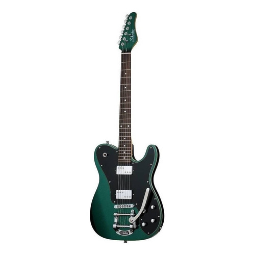 Guitarra eléctrica Schecter PT Fastback II B de aliso dark emerald green con diapasón de palo de rosa