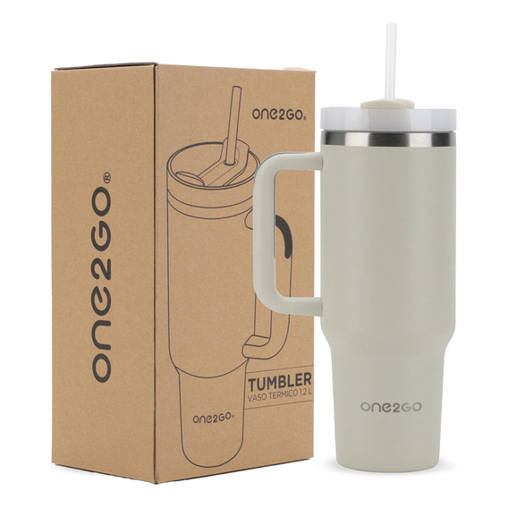 Vaso Termico Mug Tumbler One2go 1,2l Inoxidable Frio Calor