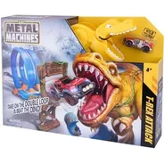 Metal Machines T Rex Attack Pista De Autos Dinosaurio Zuru 